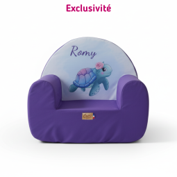 fauteuil club enfant personnalisé BETTY LA TORTUE